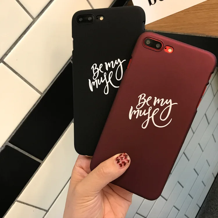 Простой Черный винно красный чехол для iPhone X XR XS Max 6 S 7 8 Plus полупакет Жесткий ПК