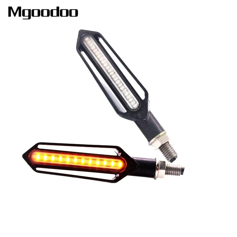 

4Pcs Motorcycle Led Turn Signal Flowing Water Blinker Flashing Lights Motorcycle Flasher Light DRL Indicator Light Brake Lamp