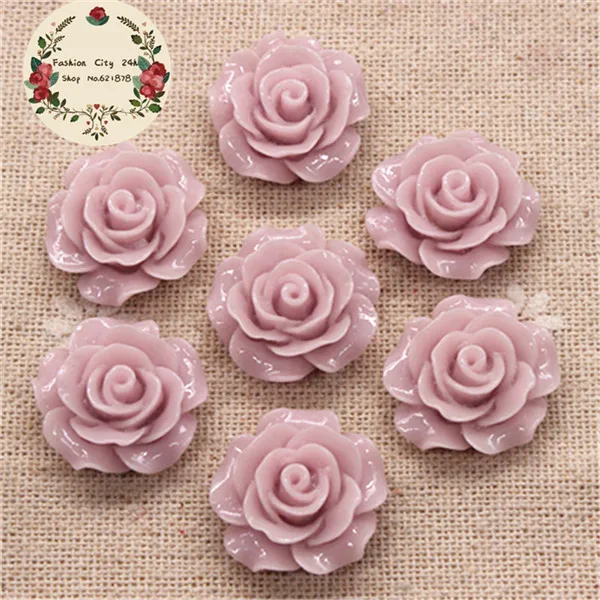 Lotus purple 30pcs 30 шт 20 мм полимерный цветок камелии с плоской задней стороной кабошон Сделай Сам Скрапбукинг декоративное ремесло изготовление, 15 цветов на выбор - Цвет: Lotus purple 30pcs