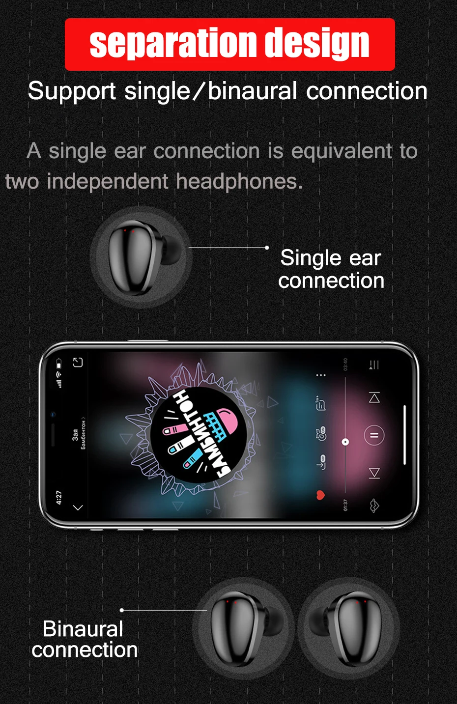 Bluetooth наушники X7 TWS fone de ouvido стерео бас шумоподавление Гарнитура водонепроницаемые спортивные наушники настоящие беспроводные наушники