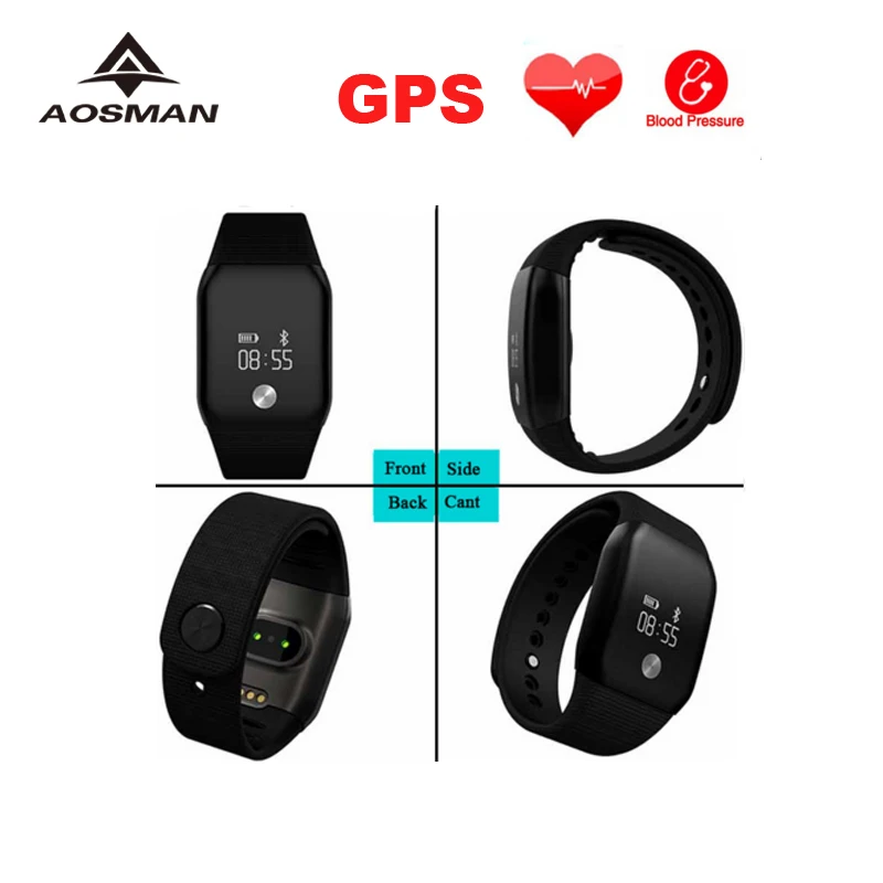 AOSMAN gps мужские спортивные часы A88S Монитор артериального давления сенсор пульса