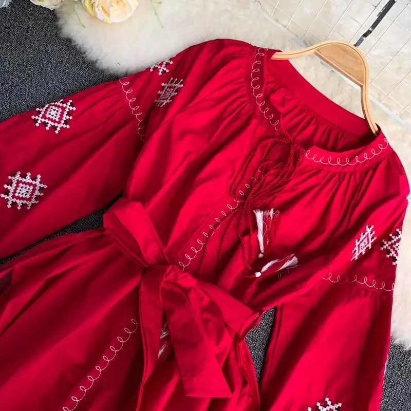 Женское длинное платье макси Gaganight Длинное свободное большого размера с рукавом