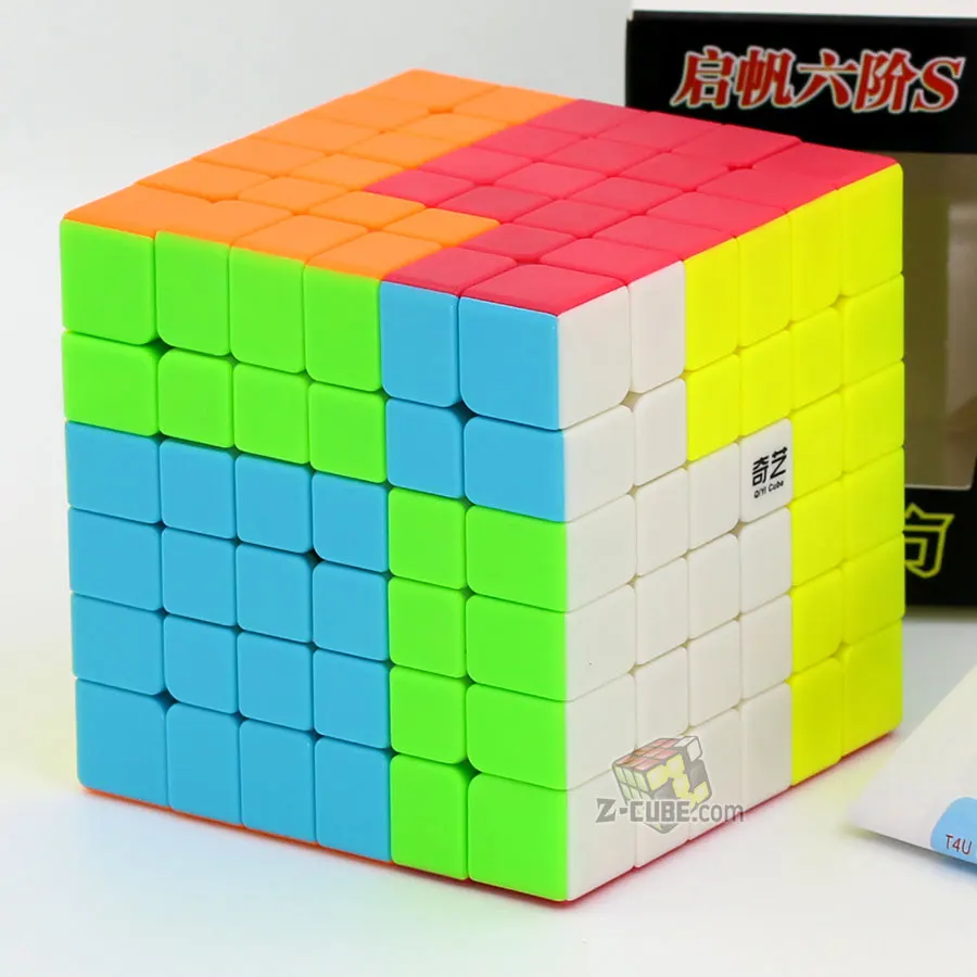 QiFan S 6x6 (Color) Магический куб puzzl QiYi(XMD) QiFan S 6x6x6 6x6 Профессиональный скоростной кубик Обучающие игрушки twist wisdom Чемпион соревнования куб Z - Цвет: QiFan S 6x6 (Color)