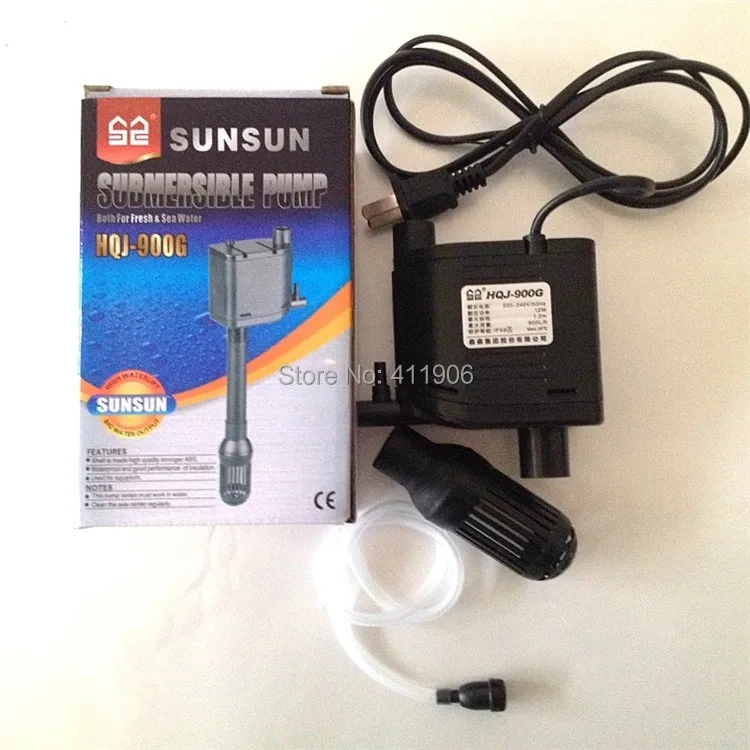 

12W SunSun HQJ-900G Hang-On Submerged Pump Oxygen Aquarium Water Pump free shipping
