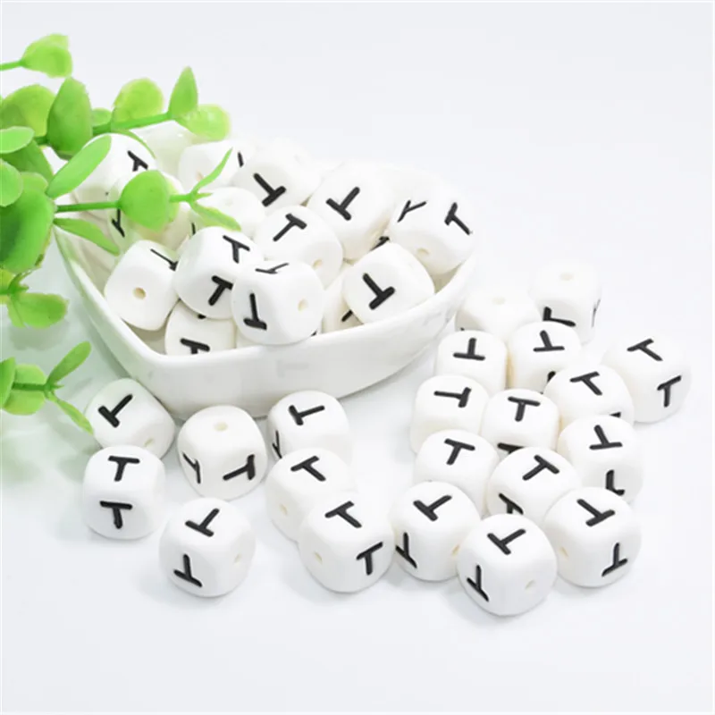 10 PCS Letter T Silicone Teething Beads BPA Free Food Grade English For DIY Name Necklace Nursing Gift | Украшения и аксессуары