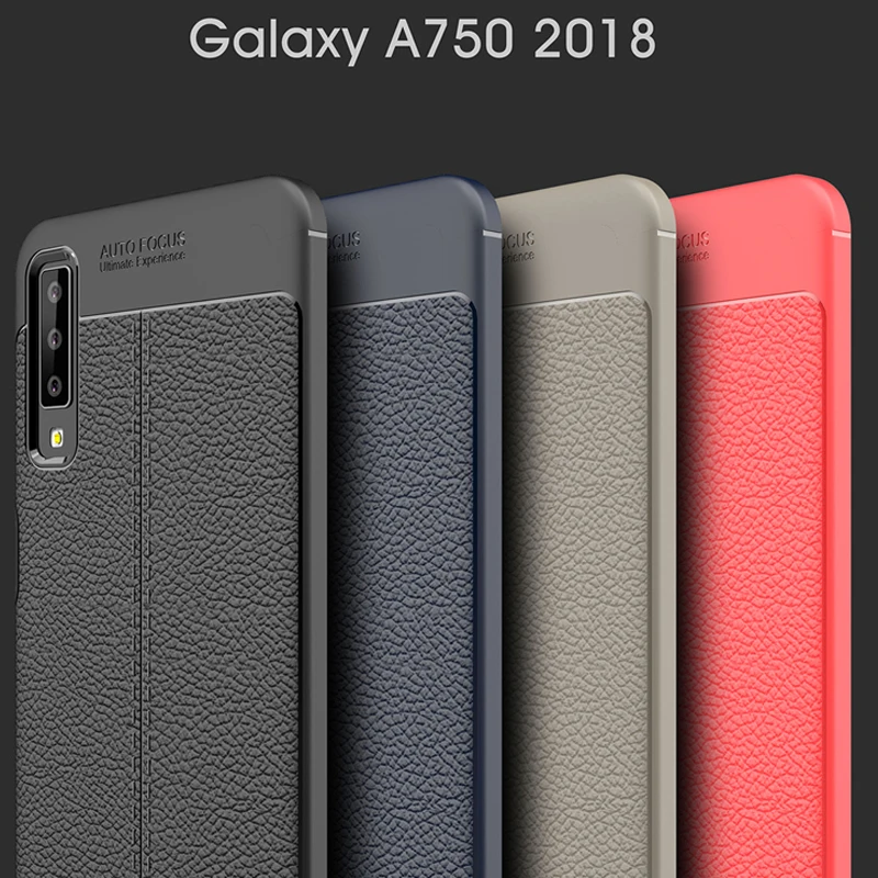 YUETUO кожаный чехол для задней панели телефона etui, capinha, coque, cover, чехол для samsung galaxy a7 a 7 a750 a730 силиконовые аксессуары