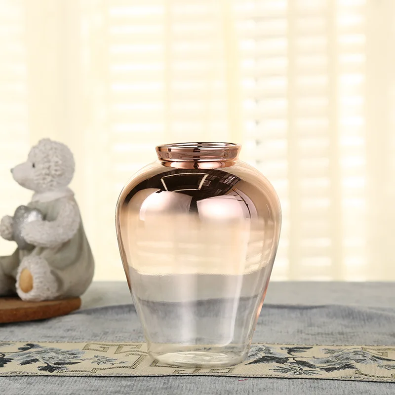 Ваза в скандинавском стиле стеклянный прозрачный Европейский образец вазы