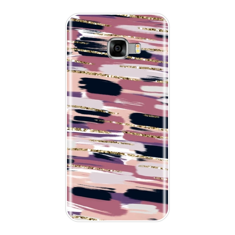 Phone Case Silicone For Samsung Galaxy C5 C7 C8 Art Graffiti Stripes Abstract Soft Back Cover C9 Pro | Мобильные телефоны и