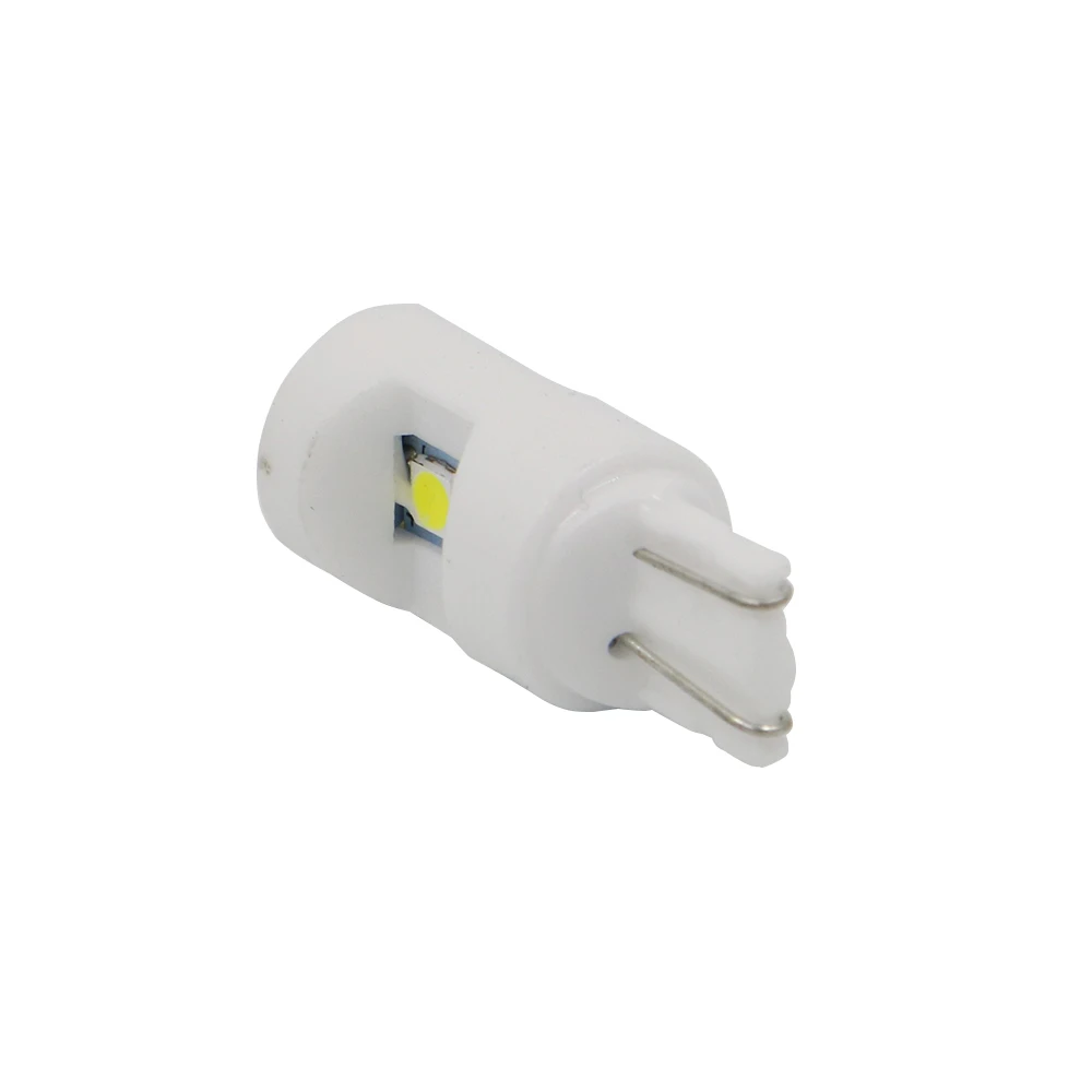 YSY 10X Новая керамическая Светодиодная лампа T10/W5W 3030 6SMD белая желтая габаритная для