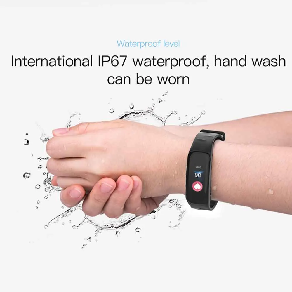 Смарт браслет цветной экран кровяное давление фитнес трекер монитор сердечного