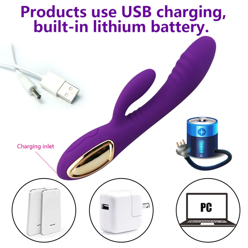 Силиконовый вибратор для женщин ST657 водонепроницаемый стимуляции точки G клитора