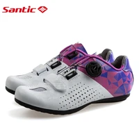 new santic womens bicycle cycling shoes unlocked breathable mtb road bike non locking shoes ladies rubber bike riding shoes