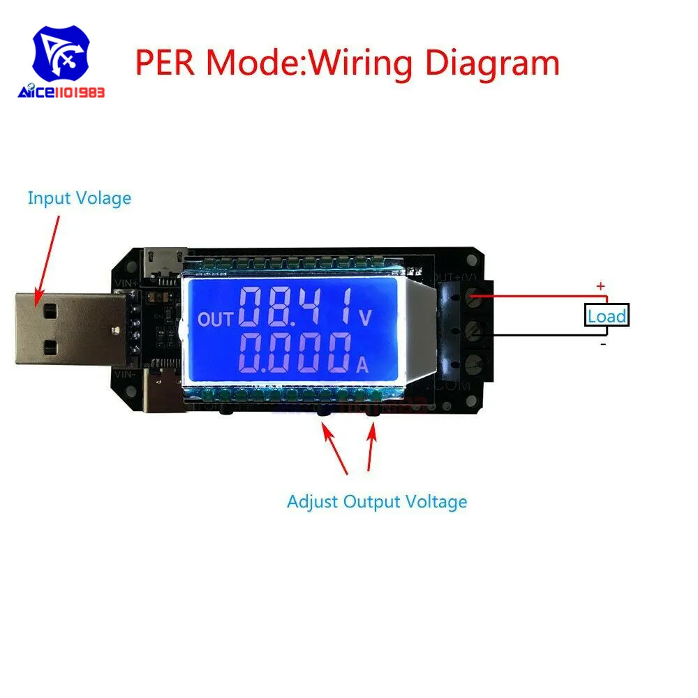 Usb type-C Micro USB вход 5 В до 3,3-24 В повышающий/понижающий повышающий преобразователь модуль питания напряжение тока Регулируемый переключатель