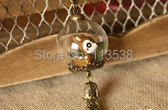 

Free Ship! 50sets/lot 25*15mm Glass globe & bronze base & cap connector set glass bottle glass vials pendant