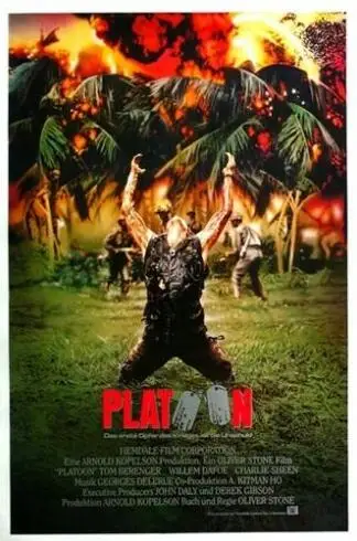 Вьетнамская война взвода фильм постер 1986 шелк плакат декоративной живописи