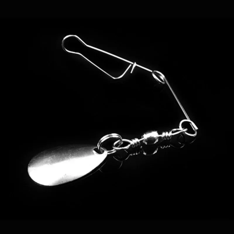 

100Pcs/Bag Simulation Bait Accessoires 0.8g Stainless Steel Balance Bracket Swivel Silver Sequins Lures WholeSale
