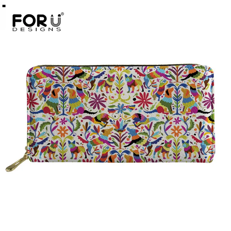 FORUDESIGNS Dog Otomi Женский кошелек из искусственной кожи женский длинный стильный