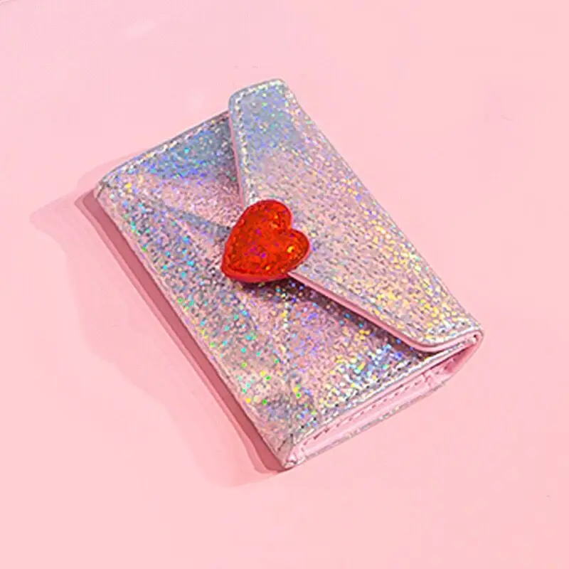 Sliver Bentoy лазерный кошелек для ключей, голограмма, сердце, карта, карманная сумка, Женский кошелек для ключей, сумки, Модный Блестящий Milkjoy 18, Новое поступление, корейский стиль - Цвет: Sliver