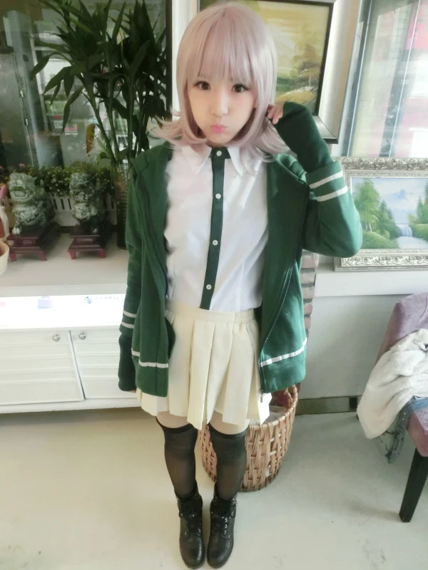 Полный комплект из японского аниме Nanami ChiaKi Danganronpa 2 косплей школьная форма для