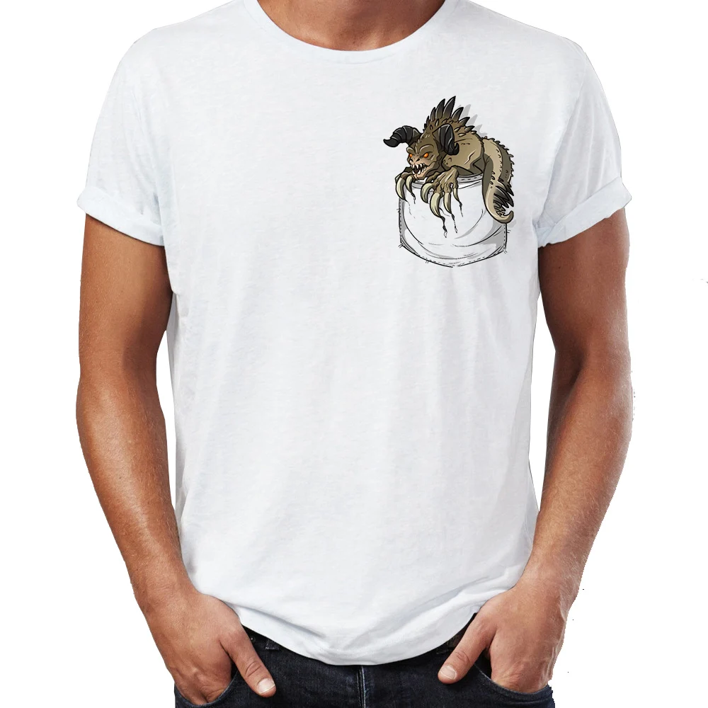 Мужская футболка с карманом для парка Юрского периода|men t shirt|t shirtjurassic park |