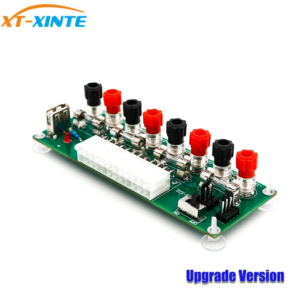 

Electric Circuit 24Pins ATX Benchtop Computer Power Supply Breakout board DC plug connector with USB 5V Port