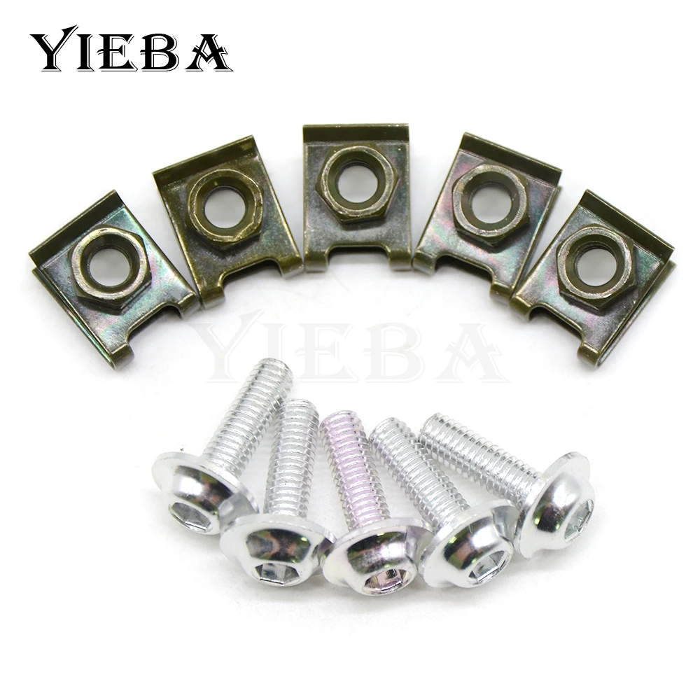 Винт обтекателя 6 мм для мотоцикла HAMAHA FZS1000 FZS 1000 2001 2005 2002 2003 2004 yamaha r3 fz6 mt 07 09 mt09 mt07 t