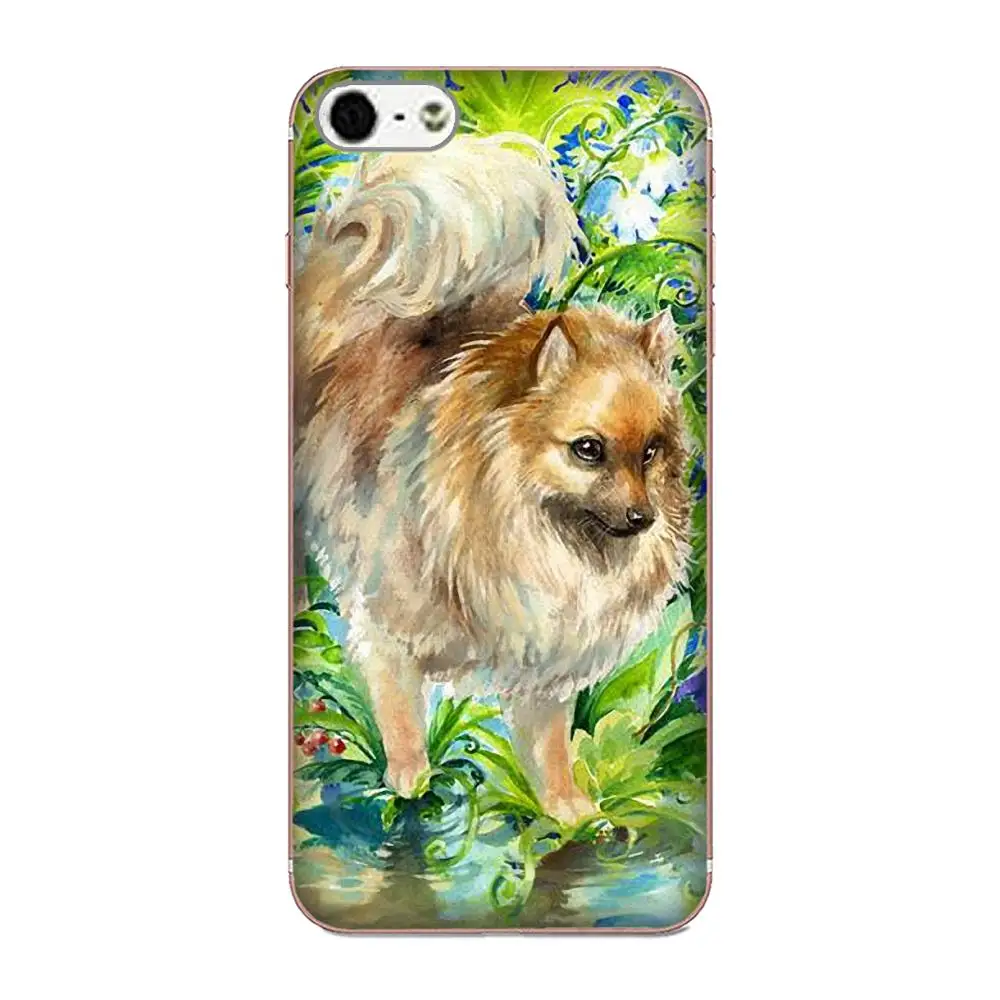 Pomeranian Puppy Dog мягкий оригинальный для Huawei P7 Honor 4C 5A 5C 5X 6 6C 6A 6X 7 7X 8 9 V8 V10 Y3II Y5II Y6II G8 Play Lite