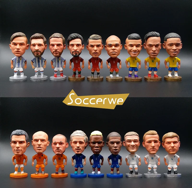 Soccerwe World National Soccer Star Players фигурка футбольная модель игрушки Детская Спортивная