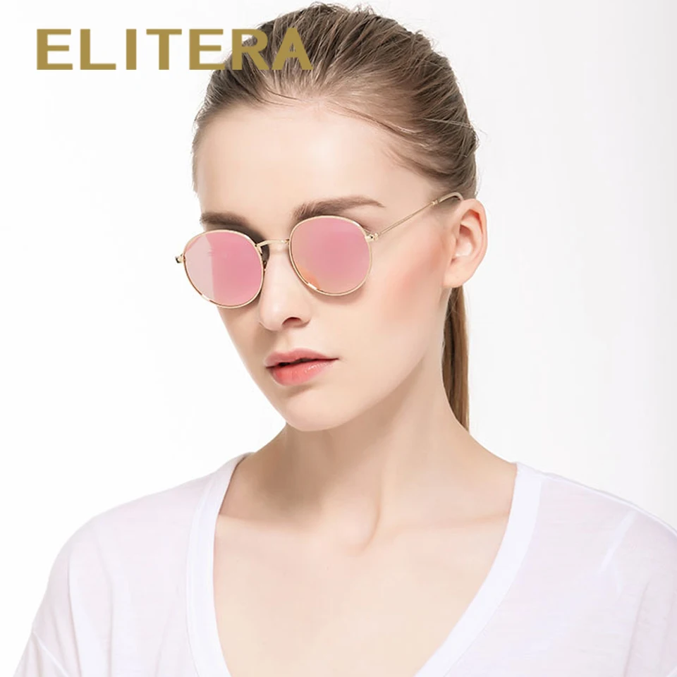 Женские солнцезащитные очки ELITERA винтажные поляризационные из сплава с защитой