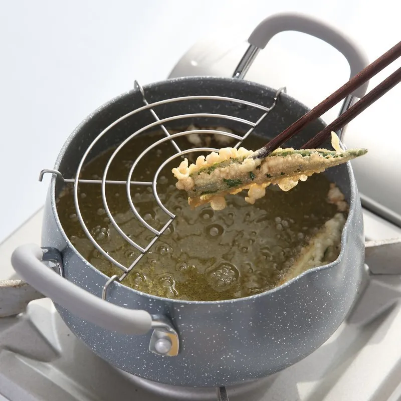 WIILII 18 см Tempura сковорода для жарки фритюрница питьевая стандартная деталь с