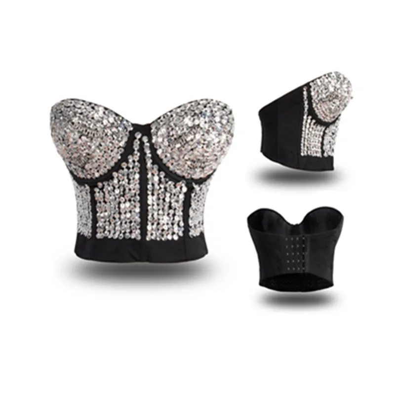 Женский бюстгальтер с блестками и пуш ап эффектом|push up lingerie|women lingerie topbra |