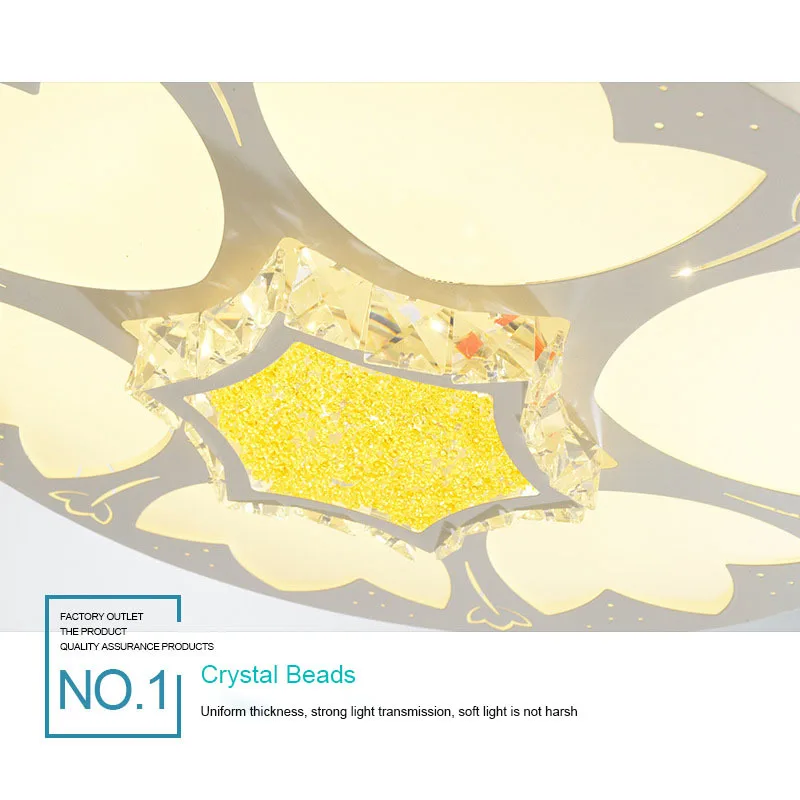 Хрустальный Невидимый потолочный вентилятор светильник для гостиной столовой