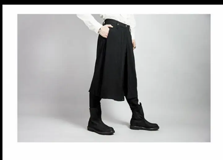 28 44! бесплатная Доставка! дизайн мужская стилист Корейский зимние брюки юбка