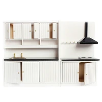 112 dollhouse miniature furniture wooden kitchen set