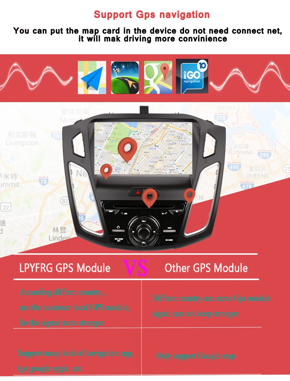 " 1024*600 Octa Ядро 8 Android 9,0 автомобильный DVD для Ford focus 2012- с радио, поддержка Bluetooth, 3/4G WI-FI головное устройство gps RDS