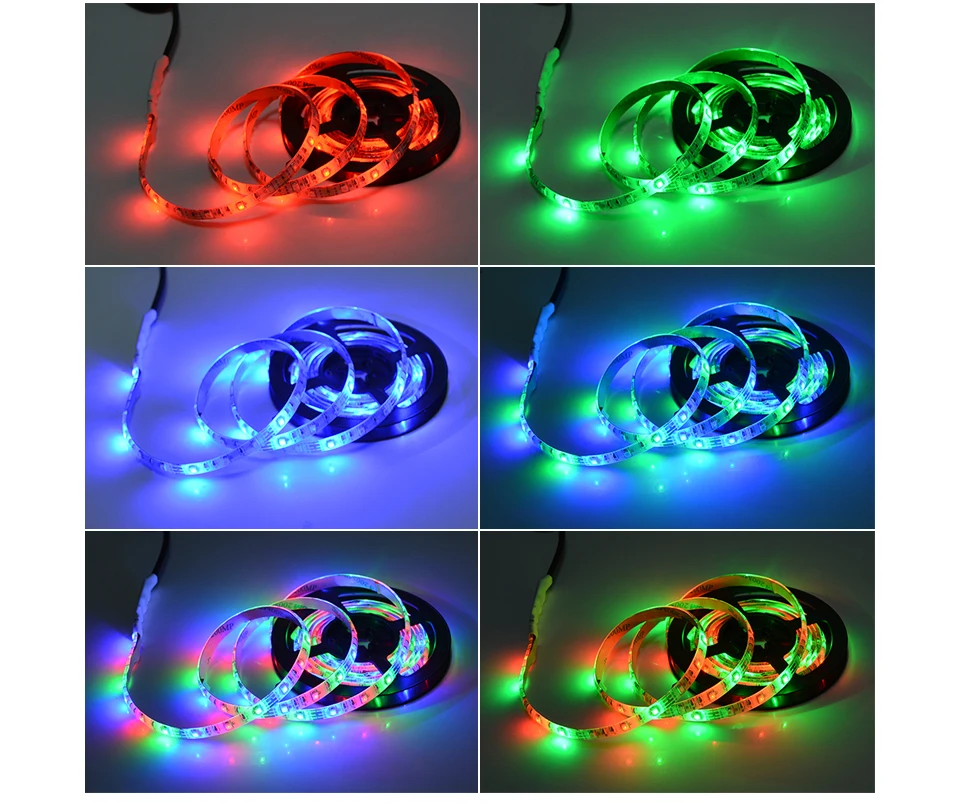 5 В USB силовая Светодиодная лента светильник RGB 5050 SMD HD ТВ Настольный ПК экран