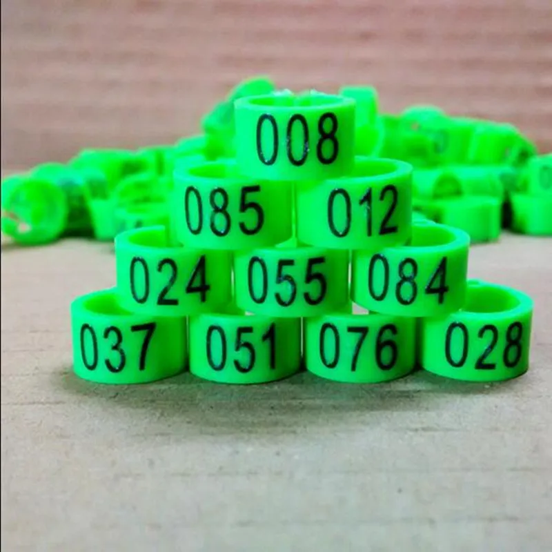 Голубь идентифицирует голубь полосы 8 мм пластиковые с кольцами Al GB