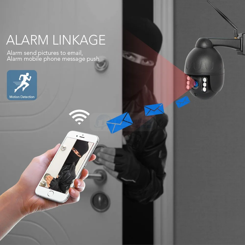 Мини PTZ wifi IP камера 1080P 5X ZOOM Открытый водонепроницаемый купол беспроводной Onvif IP камера 2MP ночное видение камера безопасности просмотр приложения