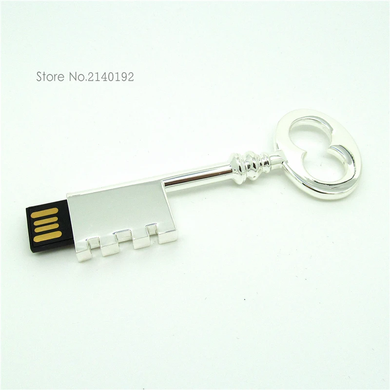 Высокое качество металлический брелок Флеш накопитель usb флэш USB 2 0 4 Гб