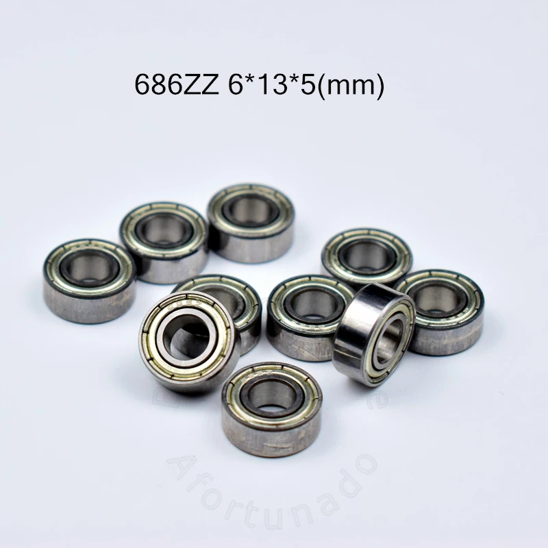 Подшипник 686 686ZZ 6*13*5 (мм) 10 шт. бесплатная доставка подшипник с металлической