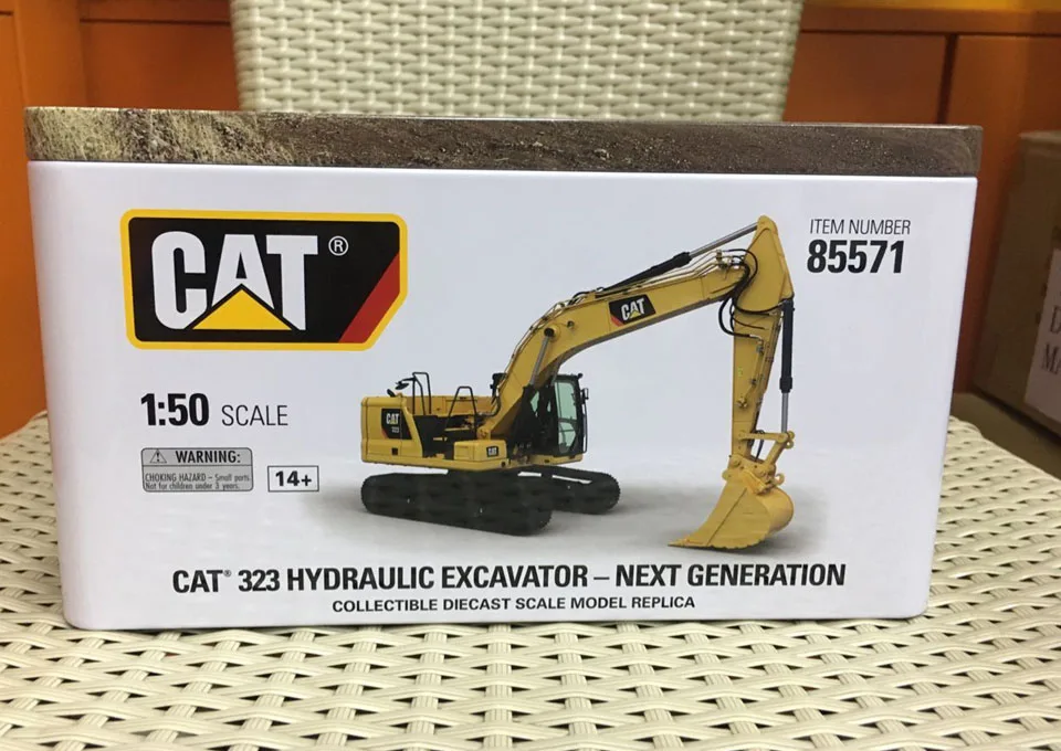 Caterpillar Cat 323 гидравлический экскаватор следующего поколения 1/50 масштаб