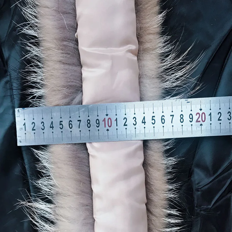 Real Fur Collar For Parkas Coats luxury Warm Natural Raccoon Scarf Women Large Fur Scarves Male Down jacket fur hat 75 70cm