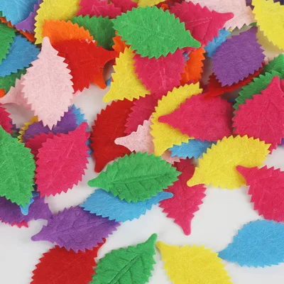 Beadia Crafts 100 шт./лот случайным образом смешанный сплошной цвет мульти форма фетровая вставка наклейка Аппликация Скрапбукинг DIY Швейные аксессуары