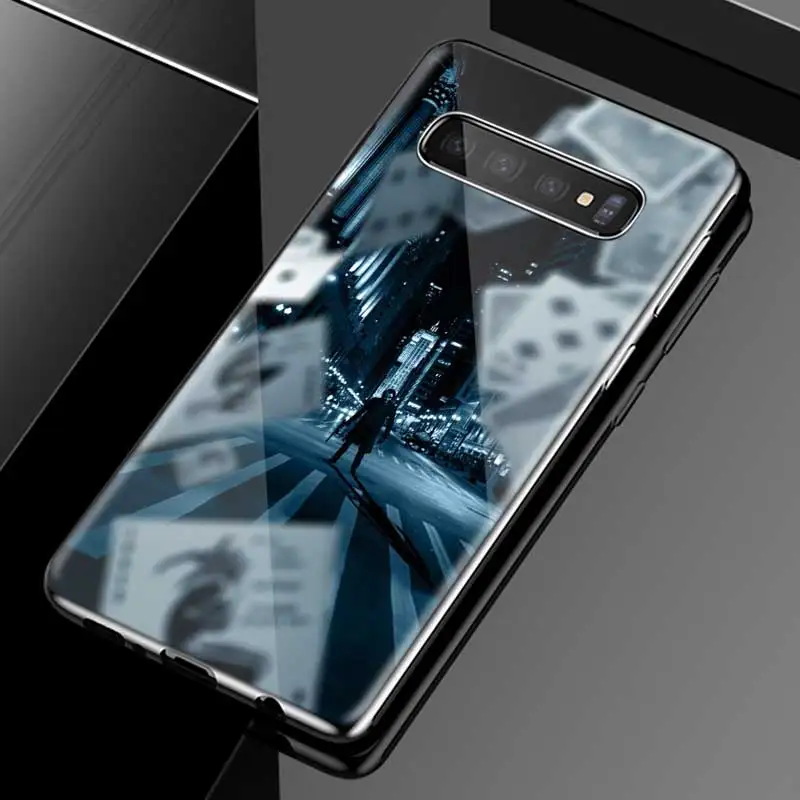 09 Бэтмен Джокер темно-черный рыцарь печати чехол для samsung Galaxy S10 5G S10e S9 S8 Plus Note 9 10 105G Plus A50 A30 A70 стеклянный чехол - Цвет: 09