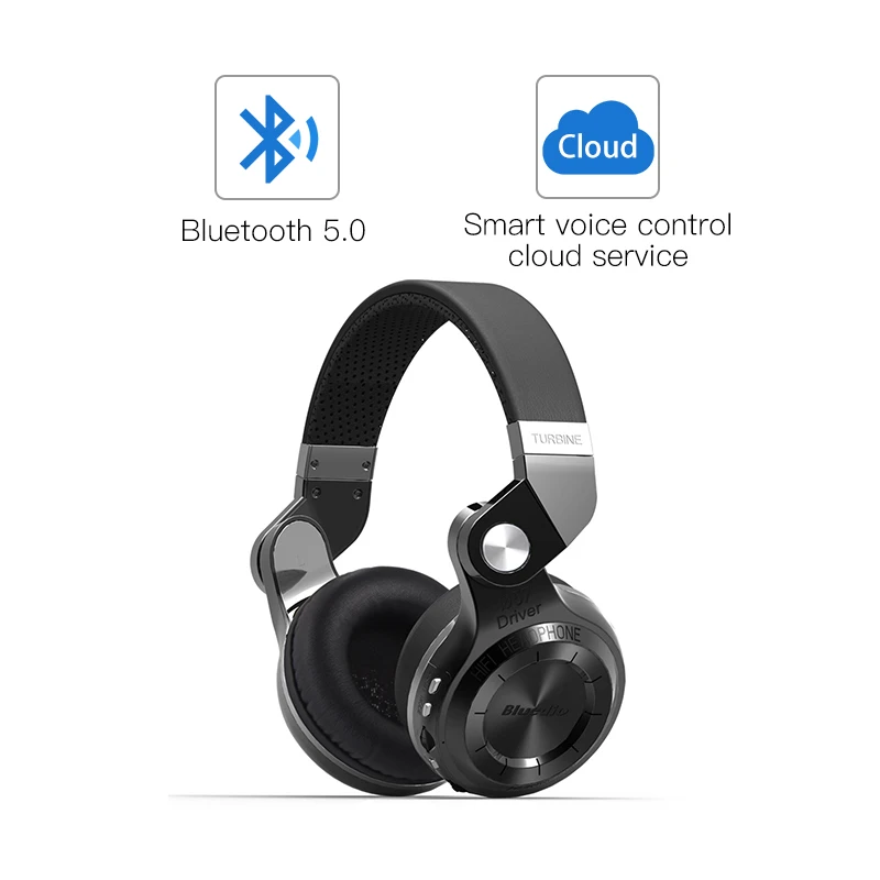 Bluedio T2 + модные складные наушники bluetooth 5 0 с поддержкой fm-радио и sd-карт функции