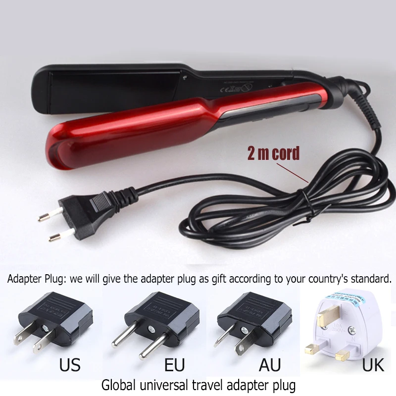 Профессиональный Выпрямитель для волос Kemei утюжок со светодиодным дисплеем