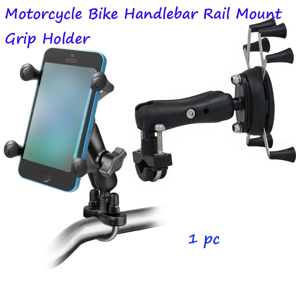 

Motorcycle Handlebar Rear Mirror Mount Rail Grip for Gopro CellPhone Smartphone Holder for iPhone 7 7+ 6s Ram Mounts