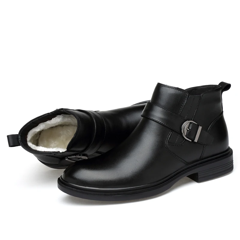 Мужские ботинки из натуральной кожи с высоким берцем на молнии|boots fashion men|boots menboots