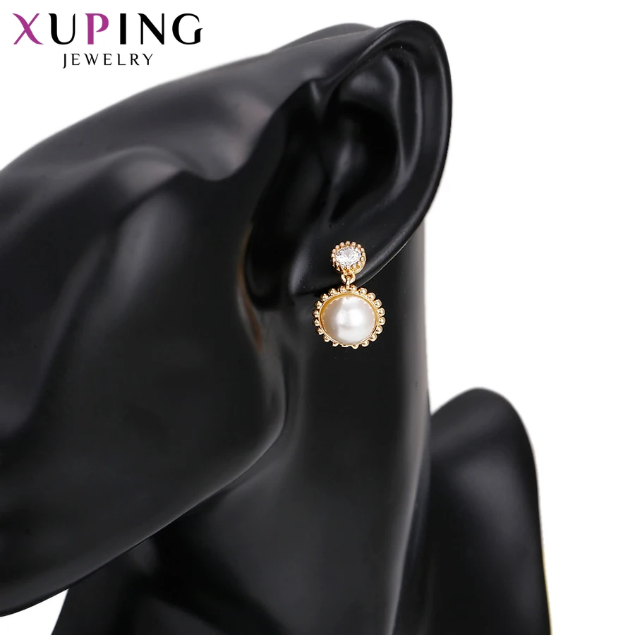 Xuping модные роскошные серьги позолоченные очаровательные дизайнерские для