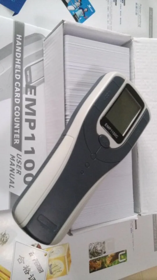 Беспроводной удобный портативный интеллектуальный счетчик карт из пвх EMP1100C |